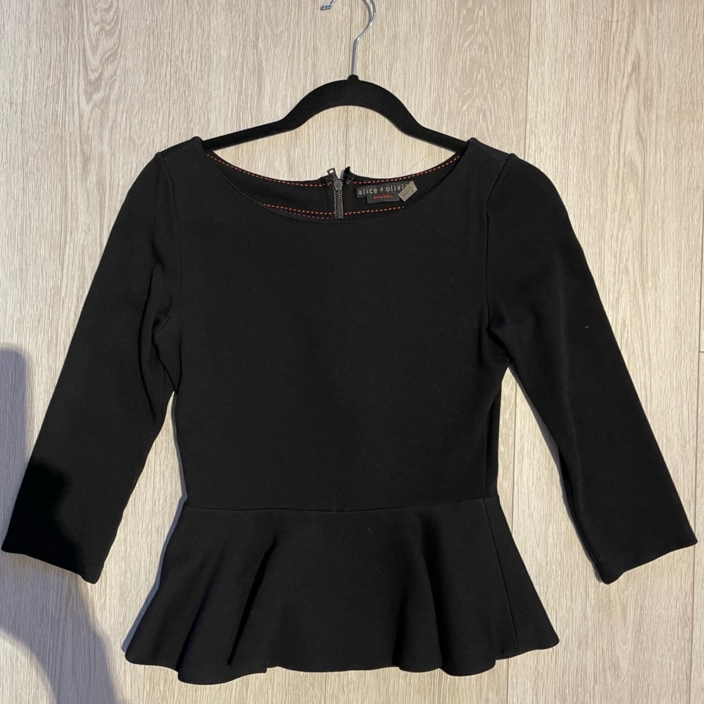 Alice & Olivia Peplum Top